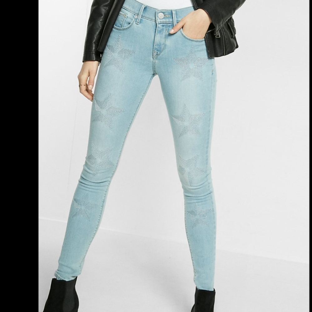 express mid rise jean leggings